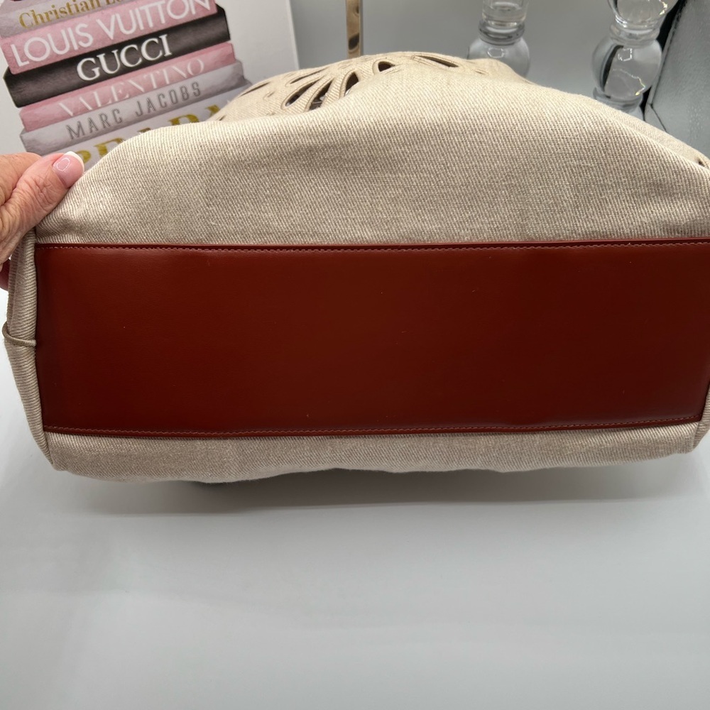 Chloé East-West Floral Linen Tote - EUC - Picture 12 of 15